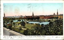 Boston Massachusetts Mass MA 1905 Postcard Beacon and Charles Street Essex St. picture
