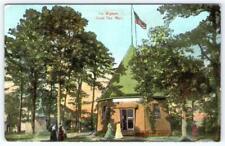 1918 THE WIGWAM ONSET BAY MASSACHUSETTS AMERICAN FLAG ANTIQUE POSTCARD picture