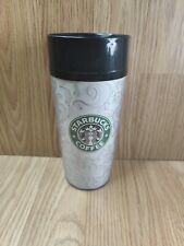 Starbucks Textured Swirls 1998 Vintage Thermo-Serv Plastic Coffee Tea Travel Cup picture