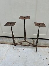 Vintage Arts & Crafts Wrought Iron Candelabra picture