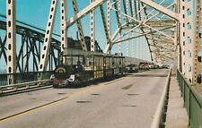 Vintage Postcard Marie Michigan Soo Tour Train on International Bridge Photo picture