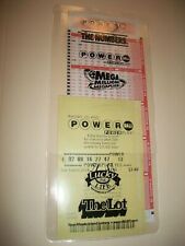 LOTTERY TICKET HOLDER SLEEVE PROTECTOR ENVELOPE KENO POWERBALL MEGA MILLIONS NEW picture