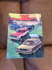 1986 DODGE CAR AND TRUCK TRAILER TOWING GUIDE CATALOG picture