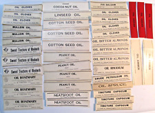 42 Mixed Vintage Pharmacy labels from Boston all new, unused 18 different Lot L picture