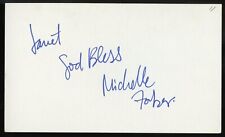 Michelle Forbes signed autograph auto 3x5 Cut American Actress on Guiding Light picture
