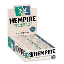 Hempire Rolling Papers 1 1/4 Pure Hemp 1.25 Cigarette Paper (Box of 24 Booklets) picture