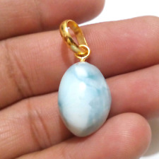 AAA+ Natural Larimar Drill Fancy Shape 32.75 Crt Larimar Cabochon Loose Gemstone picture