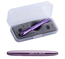 1 Personalized/Engraved Purple Fisher Bullet Space Ballpoint Pen with Box NEW picture