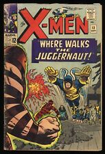 X-Men #13 GD+ 2.5 2nd Appearance Juggernaut Human Torch Stan Lee Marvel 1965 picture
