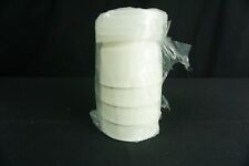 Vintage Tupperware Set of 4 Stackable Snack Cups White w/Clear Lids 1229-34 NEW picture