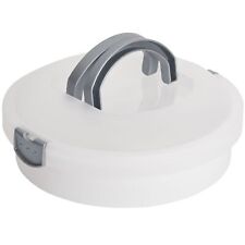 Round Dessert Carrier with Lid and Handle, Cheesecake Container (White, 12x4in) picture