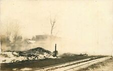 Buffalo New York C-1914 Lehigh Valley Freight Station Fire RPPC Postcard 20-3288 picture