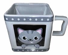 Schrodinger's Cat Square Coffee Mug Cup 22 Oz ThinkGeek 2015 NOS picture