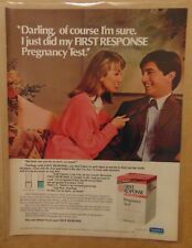 Vintage 80's PREGNANCY TEST Head Shoulders SHAMPOO Print Ad Advertising picture