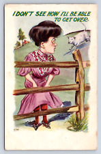 Vintage Postcard Funny Woman Lady H H Tammen Denver 1907 picture