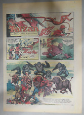 (49/52) Tarzan Sunday Pages  by Russ Manning from 1975 All Tabloid Page Size picture