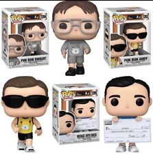 The Office Series 6 Funko Pop Complete Set (3) FUN RUN Michael, Dwight, & Andy picture
