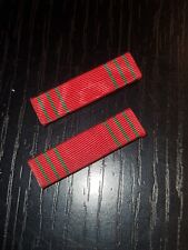WWII 1950s US Army French Belgium Croix De Guerre Ribbon Medal x2 L@@K. picture