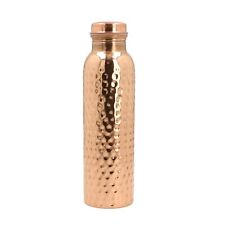*SHIPS FROM USA* Pure Copper Water Bottle Handmade-Hammered Finish Ayurvedic picture