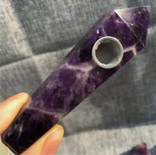 1pc Natural Smoking Pipes dream amethyst Quartz crystal point Pipe Wand Obelisk picture