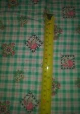 Dainty gingham fruit and flowers fabric material sewing 40x70 fabric material  picture