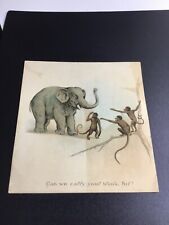 Victorian Trade Card - Tetleys Tea - Elephant and Monkeys picture