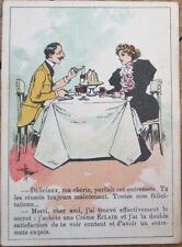 Albert Guillaume/Artist-Signed 1890 French Victorian Trade Card: Creme Eclair- 6 picture
