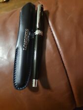 Longines watch company refillable ink pen with holder and cloth pouch picture