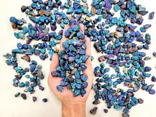 Raw Chalcopyrite Crystal Chips Bulk AKA Peacock Ore Tiny Small Rough Gemstones picture
