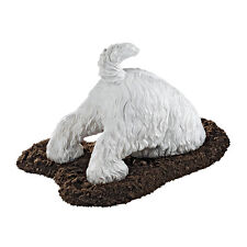 Puppy Dog West Highland White Terrier Breed Digging a Hole Canine Sculpture picture