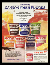 1988 Dannon Fresh Flavors Lowfat Yogurt Circular Coupon Advertisement picture