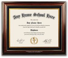 Personalized Customized Custom - Home School Diploma High School Education GED picture