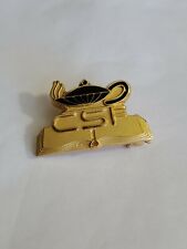 CSF Lapel Pin 1971 California Scholarship Federation Gold Color Metal  picture