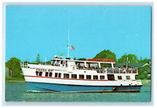 c1950's M/V Cross RIP HY-Line Hyannis Massachusetts MA Ship Boat Postcard picture