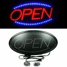 Animated Motion Running LED Business OPEN Sign + On/Off Switch Bright Light Neon picture