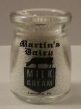 Very Nice Very Nice Martin's Dairy 1/2 oz. Glass Creamer Lancaster, Pa picture