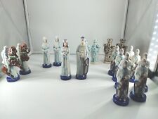 Vintage Albertas Molds Ceramics 1973 King Queen & Court Figurines Lot Of 18 picture