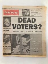 Philadelphia Daily News Tabloid October 31 1991 Bill Cosby & Charles Barkley picture