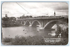 Nuevo Laredo Tamaulipas Mexico Postcard International Bridge 1955 RPPC Photo picture