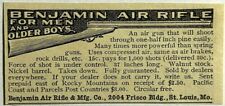1900s Ad Benjamin Air Rifle Co. 2004 Frisco Blog St Louis MO Missouri Men & Boys picture