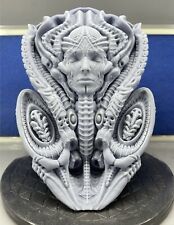 H.R Giger Inspired Alien Mother Wall Statue Gray UV Resin Unpainted picture