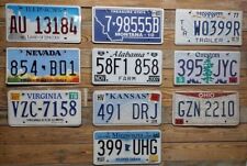 Variety of 10 expired 2013 Mixed State craft condition License Plate  AU 13184 picture