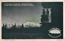 Postcard Alaska Railroad Midnight Sun Mt McKinley Alaska Range picture
