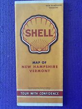 Vintage 1942 Shell Map  New Hampshire, Vermont picture