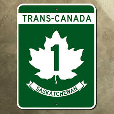 Canada Saskatchewan Trans-Canada Highway 1 Regina marker road sign 1980s 18x24 picture