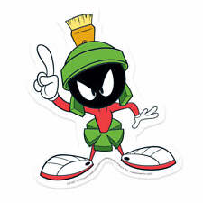 Warner Brothers Looney Tunes Marvin the Martian Bumper Sticker Decal picture