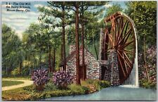 The Old Mill Berry Schools Mount Berry Georgia GA Flowers & Trees Views Postcard picture