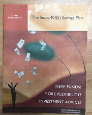 Vintage Sears Employee 401K Investment Savings Plan Funds Brochure Advertising picture
