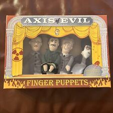 NEW Axis of Evil Magnetic Finger Puppets George Bush Saddam Hussein Kim Jong Il picture