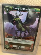 WOW World of Warcraft TCG Unscratched Loot Card Corrupted Hippogryph picture